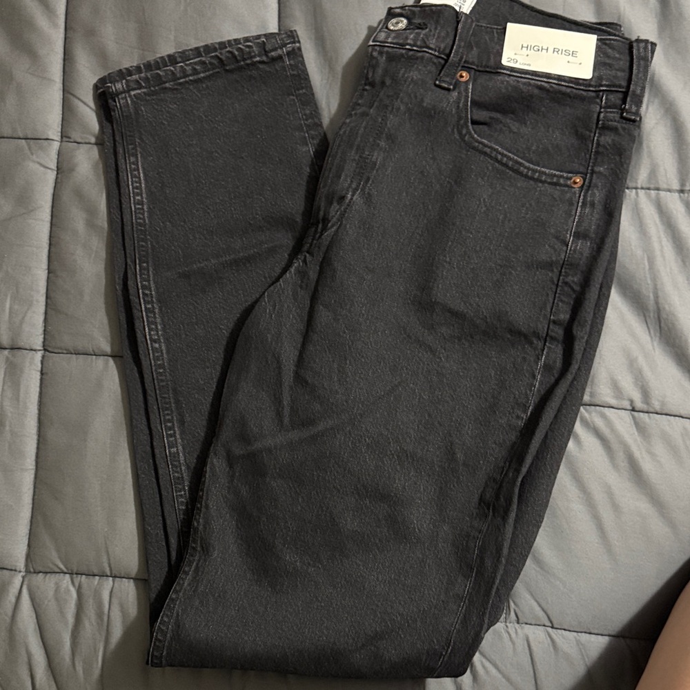 Abercrombie & Fitch Charcoal Straight Jeans